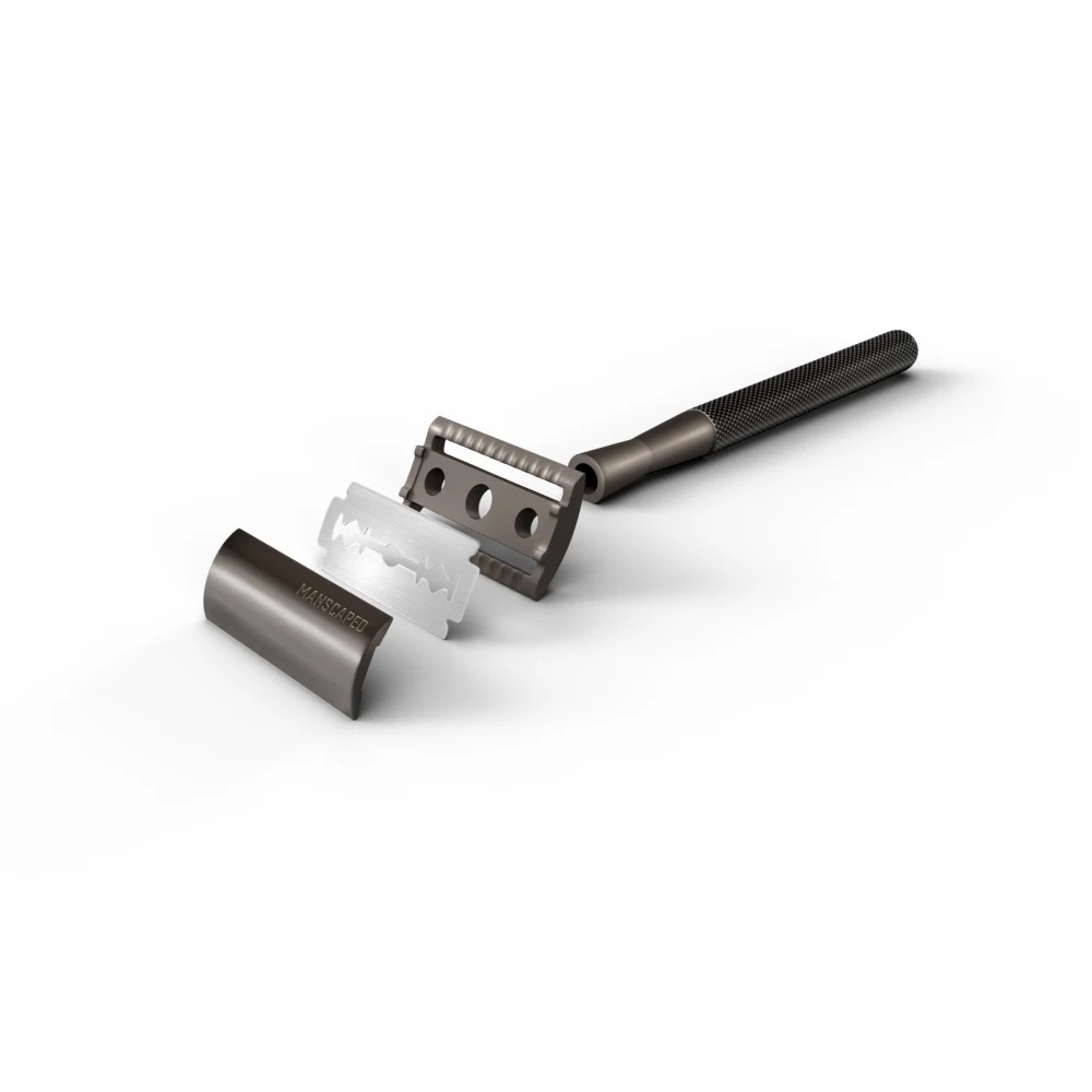 The Plow 2.0 Manscape 
SINGLE BLADE DOUBLE-EDGED SAFETY RAZOR 🪒 (NOWT) - Picture 3 of 6